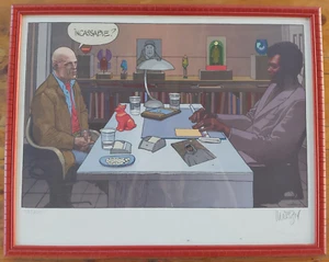 RARE MOEBIUS EX LIBRIS COULEUR NUMEROTE SIGNE MANUELLEMENT Incassable, 2000 - Picture 1 of 8