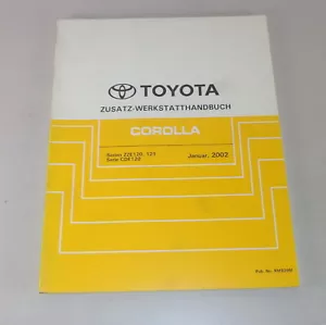 Manual De Taller Toyota Corolla Suplemento Fecha 01/2002 - Imagen 1 de 1