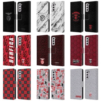 OFFICIAL S.L. BENFICA 2021/22 CREST LEATHER BOOK CASE FOR SAMSUNG PHONES 4 - Image 1 of 4