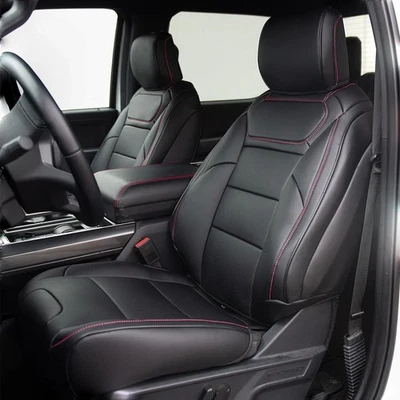 FUNDAS DE ASIENTO DE CUERO DE AUTO PERSONALIZADAS MOTOPTES PARA CAMIONETA FORD F150 2001-2024 Foto 1 de 4