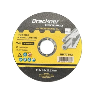 10 Dischi da Taglio T41 115x1.6x22mm Acciaio INOX Ferro Metallo Disco Flessibili - Foto 1 di 3