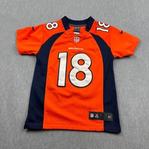 Nike Denver Broncos #18 Peyton Manning Jersey Youth Small NFL Football On Field - Picture 1 of 10
