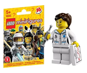 LEGO Minifigures Series 1 Nurse 100% Original - New and Sealed - Imagen 1 de 2