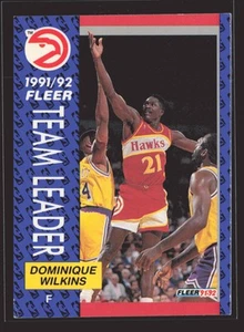 1991-92 Fleer #372 Dominique Wilkins Atlanta Hawks - Bild 1 von 2