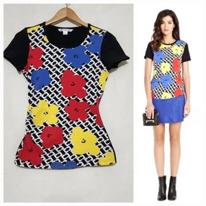 Diane Von Furstenberg x Andy Warhol Limited Edition Collab Top Shirt Floral Sm - Bild 1 von 13