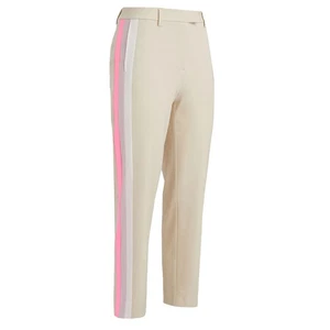 Pantalón de golf G/Fore para mujer a rayas laterales sarga técnica rosa talla 4 6 NUEVO - Imagen 1 de 6