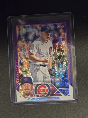 2023 Topps Update Series #US13 Mark Leiter Jr. Purple Foil /799 Chicago Cubs  - Image 1 of 2
