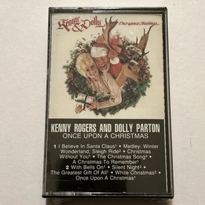 Kenny Rogers and Dolly Parton SEALED Once Upon a Christmas Cassette 1984 NEW - Picture 1 of 3