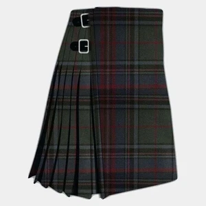 Schottischer handgefertigter traditioneller grauer Stewart Tartan Kilt für Männer Sondergröße - Bild 1 von 5