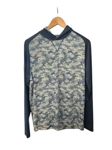 NWT JOHNNIE-O $118 Dash PERFORMANCE T- SHIRT HOODIE Size M UPF 50 Protection - Picture 1 of 11