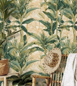 Tropische Bananenblätter Abziehen Stick Tapete Selbstklebend Wasserdicht Vinyl - Bild 1 von 19