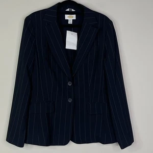 Talbots Striped Two Button Blazer Women's Size 6 - Picture 1 of 7