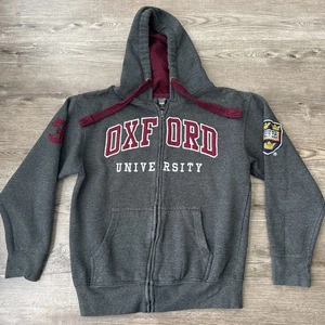 Felpa con cappuccio Oxford University full zip in pile uomo piccola - Foto 1 di 10