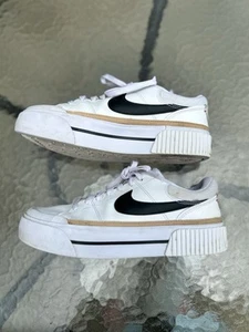 Nike Court Legacy Lift Womens Size 8.5 White Athletic Shoes Sneakers - Picture 1 of 7