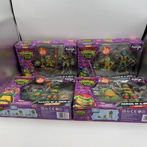 TMNT Mutant Mayhem Making of a Ninja Lot Of 4 Complete Set Raph, Don, Mike & Leo - Picture 1 of 5
