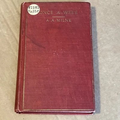 ONCE A WEEK By A.A. Milne, collection previously in Punch. no date circa 1920s - Image 1 of 4