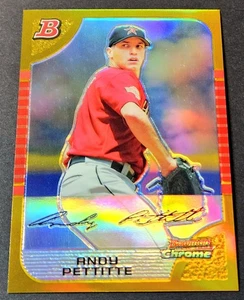 Bowman 2005 cromo dorado/50 refractor Andy Pettitte #7 - Imagen 1 de 2