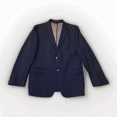 Chaqueta Blazer Ben Sherman Para Hombre 40R Dos Botones Elastizada Azul Foto 1 de 4