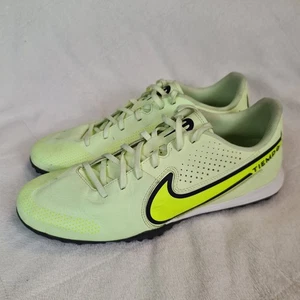 Nike Tiempo Legend 9 Academy TF Soccer Shoes Size 10 Volt Green DA1191-705 Mens - Picture 1 of 9