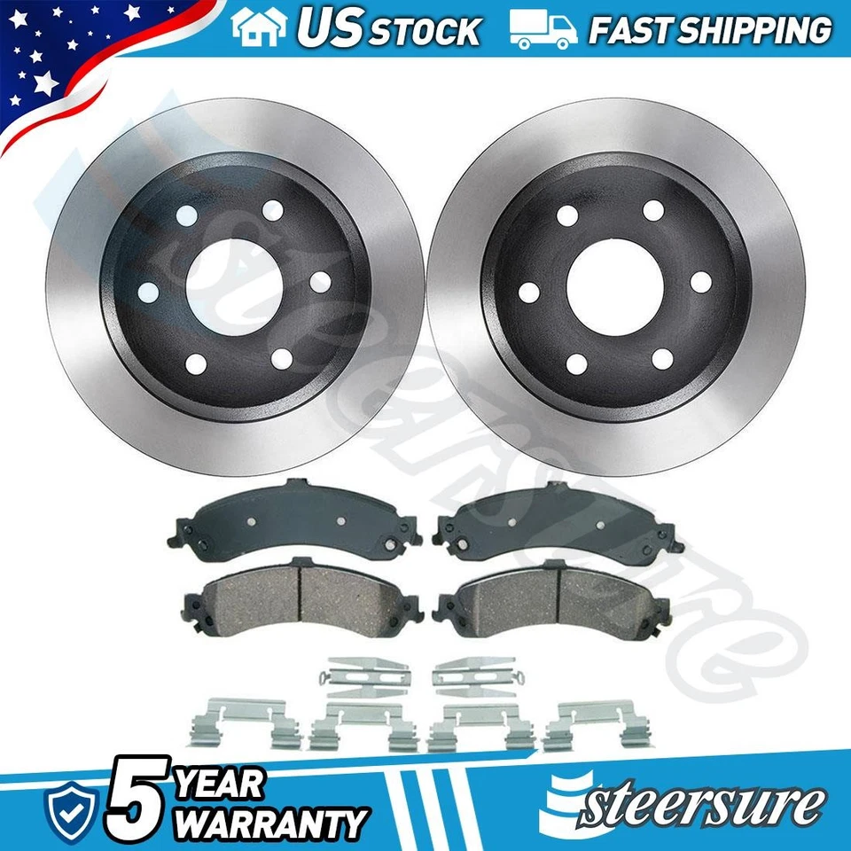 Комплект задних дисковых тормозных колодок дисковый тормоз ротор подходит для Chevrolet Tahoe 2000-2004 годов выпуска - Изображение 1 из 4