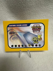 NM-MT Pokemon League Lightning Season License 2002 Rare WOTC Never Played - Bild 1 von 2