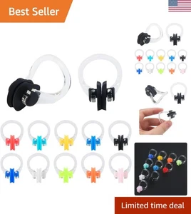 Anfängerfreundliche wasserdichte Nasenclips - 10 Farben Set für Familienschwimmer - Bild 1 von 9