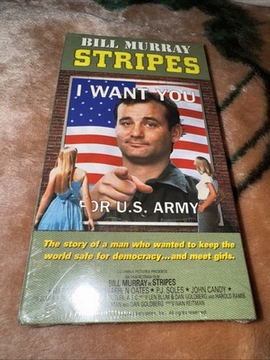 Stripes (VHS, 1997, Closed Captioned) BILL MURRAY Sealed New! - Image 1 of 4