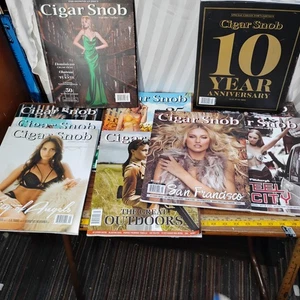 Lot of  10 Cigar Snob Magazines Excellent Condition  Nice 👍 - Foto 1 di 1