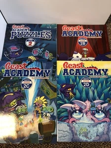 Beast Academy  2B C D Math Guides & Level 2 Puzzles Make Mathematics Fun Again - Bild 1 von 5