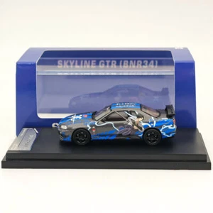 STREET WARRIOR 1/64 Nissan Skyline GTR R34 V-spec Naruto Sports Diecast Models - Picture 1 of 7
