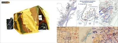 Deutsches großes Stabszelt +6 Karten in Dreitarn im Maßstab 1:6 - Bild 1 von 4