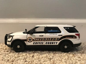 Coffee County Sheriff Tennessee auto della polizia pressofusa personalizzata Motormax scala 1/24 - Foto 1 di 8