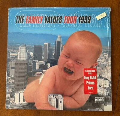 The Family Values Tour (1999) 2x LP Vinyl - Sealed, Limp Bizkit, Korn, Primus - Image 1 of 3