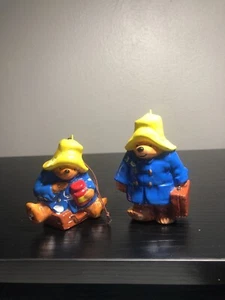Paddington Bear W/Suitcase Eden Toys 1978 Christmas Ornament Lot Of 2 - Picture 1 of 15