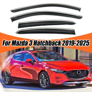For Mazda 3 Hatchback 2019-2025 Window Visor Rain Guard Vent Deflector Sun Shade - Picture 1 of 14