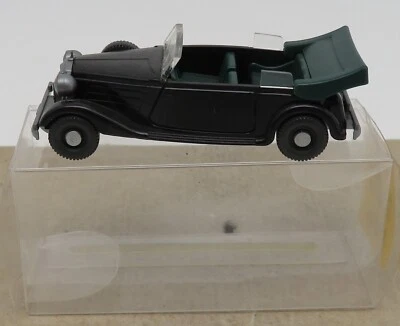 Micro WIKING Ho 1/87 Audi Anteriore Cabrio Nera Capote Verde Scuro #82614 IN - Immagine 1 di 4