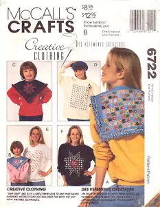 McCall's Crafts 6722 ~ Abbigliamento Creativo ~ Tecnica Snip-Snip: Istruzioni - Foto 1 di 4