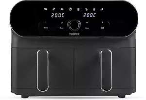 Tower T17138 Vortx Elite 10.4L Dual Basket Air Fryer, 1700W, Graphite - Picture 1 of 1