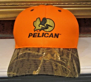 PELICAN Port Authority Mossy Oak Orange Camo Hat Adjustable EUC No Tag - Picture 1 of 9