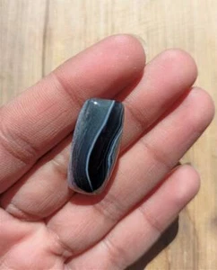 Cristallo pietra cabochon sciolto naturale agata fascia fondo piatto per fare gioielli - Foto 1 di 2