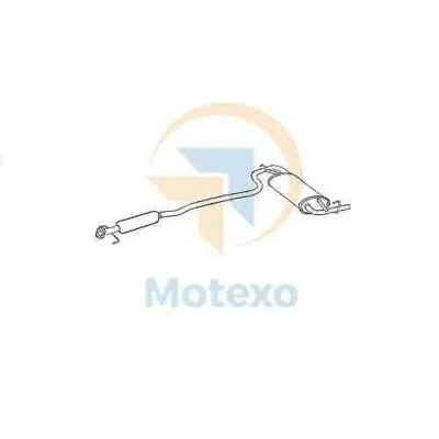 EXSZ9002 Escape Trasero Caja Suzuki Baleno 1.6 Gasolina Hatch 5/1995 A 12/2000 - Imagen 1 de 4