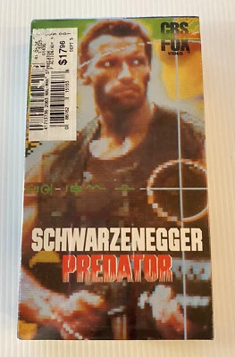 Predator 1988 CBS FOX Video Sealed VHS Watermark Arnold Schwarzenegger - Image 1 of 4