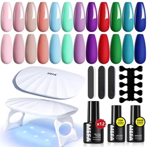 Gel Nail Polish Kit with UV Light, Colors Gel Nail Polish Set Spring S - Picture 1 of 9
