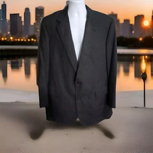 Brooks Brothers Suit Black 2 Piece 44L Pants 36x31 Wool Blazer Mens 1028 - Picture 1 of 18