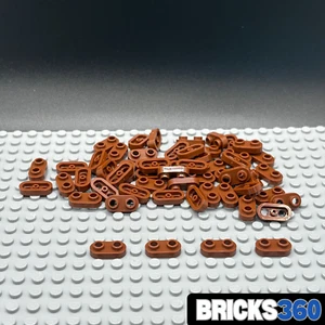 Lego New 56 Reddish Brown Plates Modified 1 x 2 Rounded with 2 Open Studs Parts - Picture 1 of 5