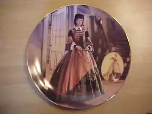 Placa de coleccionista Bradford Exchange Lo que el viento se llevó 1994 ""Traje de negocios a cuadros - Imagen 1 de 3