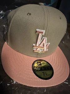 Los Angeles Dodgers New Era 7 1/8 59FIFTY sitzende Mütze - hellbraun/arktisch orange - Bild 1 von 5