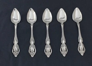 ONEIDA stainless BRAHMS, 5 fruit spoons, Shiny & bright! LotAe3 - Picture 1 of 2