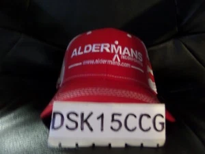 ALDERMANS Logo Embroidered RED /WHITE/BLUE  MESH Adjustable Baseball  Cap New - Picture 1 of 4