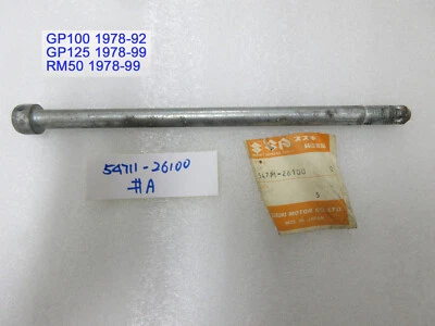 Suzuki GP100 GP125 RM50 Front Wheel Axle NOS FRONT HUB AXLE 54711-26100 #A Foto 1 de 4